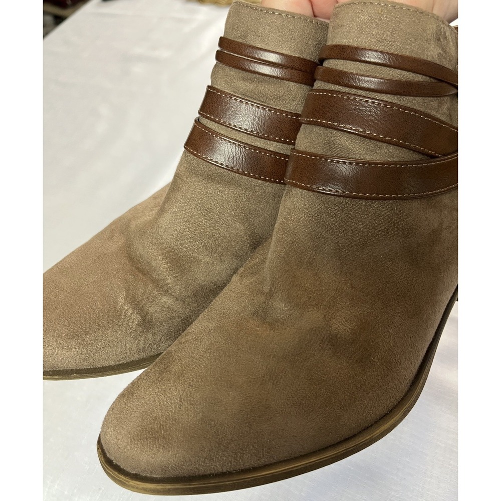 LifeStride Paloma Bootie Womens sz 8.5  Brown Western Aesthetic Desert Ranch - Picture 2 of 13